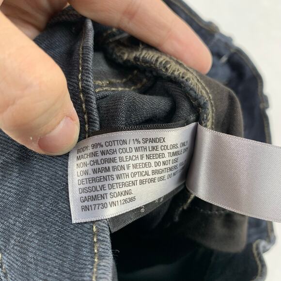 NWT Universal Thread Denim Midi Skirt 00 High Rise Dark Wash 25" Waist Back Slit - Picture 9 of 10